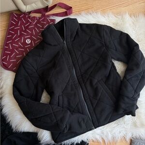 Lululemon Black Quilted reversible Jacket